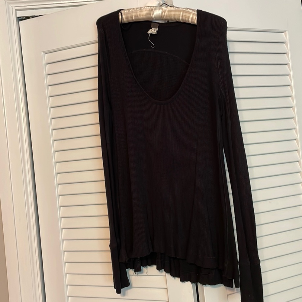 Free People waffle henley